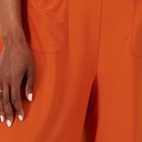 WomenControl Women's Jumpsuit Jumpsuits Sz XL Como Jersey Hooded Orange A603269 - Picture 2 of 7